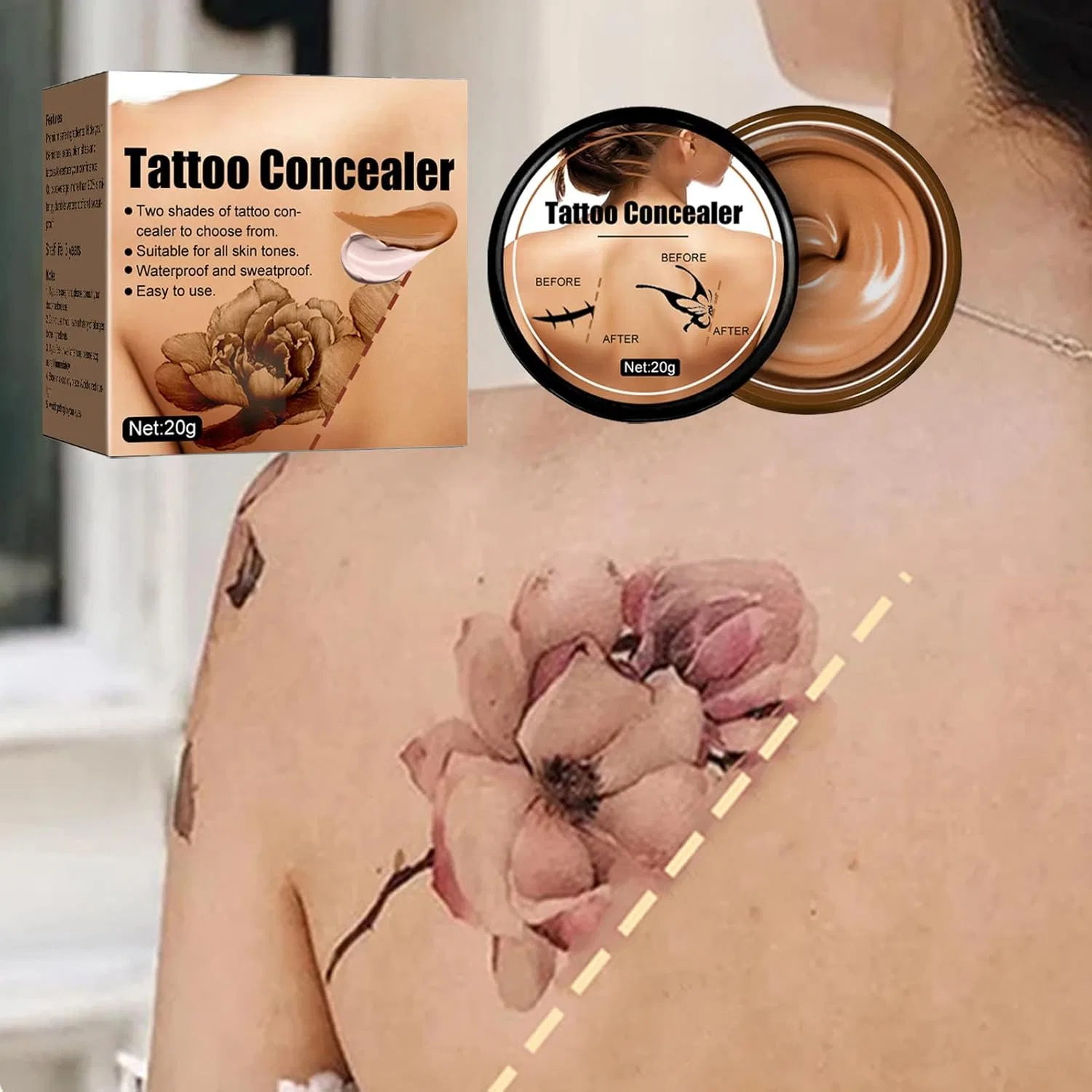 Корректор для лица Natural Skin Color, No Brand, 20 г, темный — фото 2