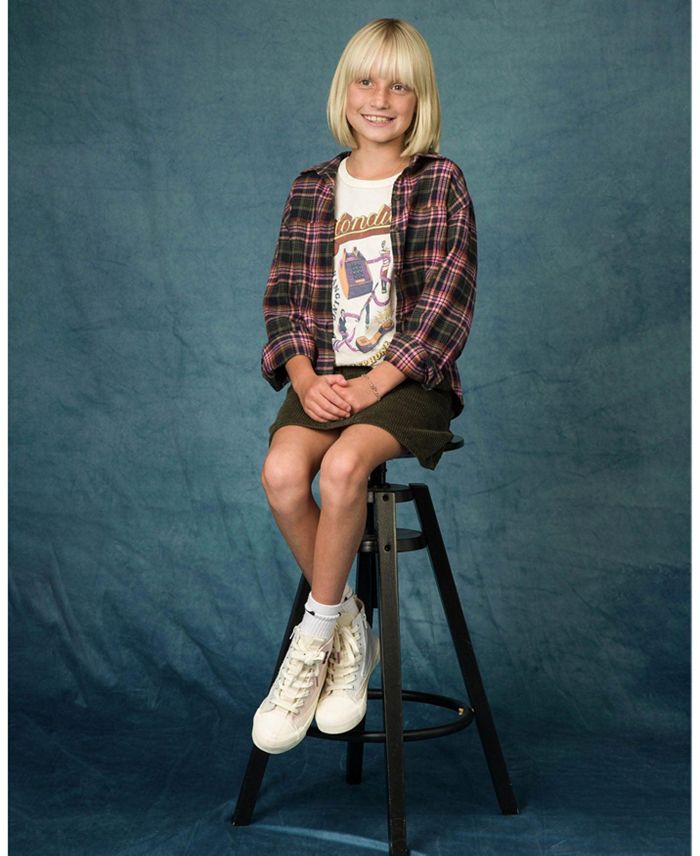Унисекс футболка Blondie Hanging On The Telephone — для малышей и детей постарше Junk Food Clothing, белый — фото 2