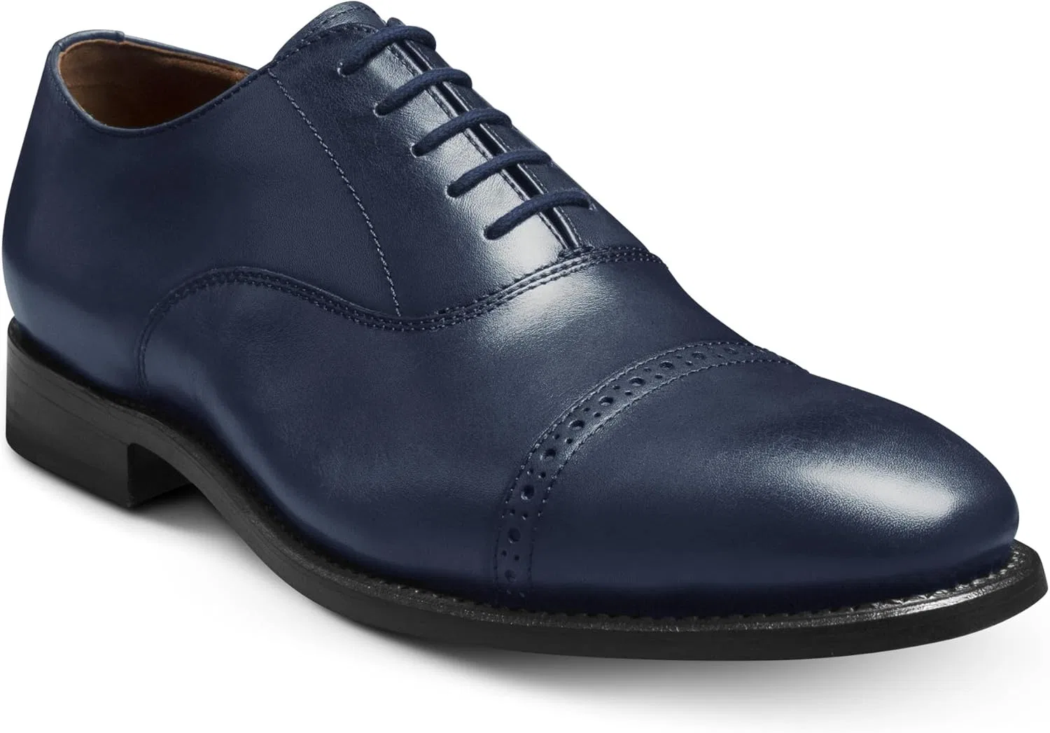 Оксфорды из натуральной кожи Allen Edmonds, синяя кожа