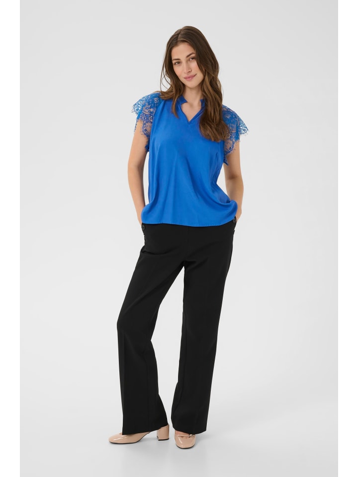 

Блузка с короткими рукавами CRNola прямого кроя в цвете Galaxy Blue Cream