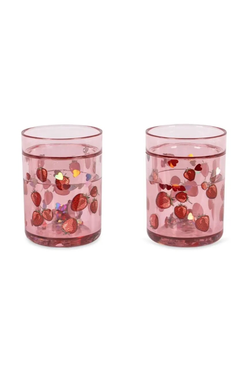 

Детская чашка, 2 шт. GLITTER CUPS, 2 шт. Konges Sløjd, красный