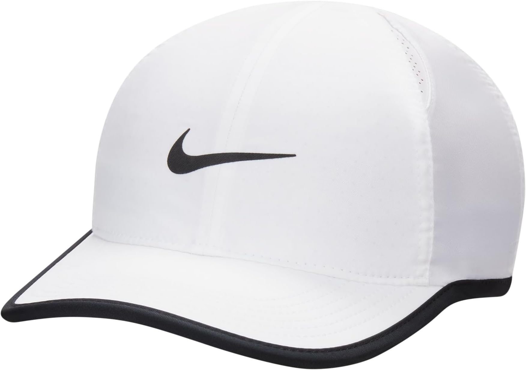 

Бейсболка Nike Kids Dri-fit Club Unstructured Featherlight Cap, цвет White/Black/Black