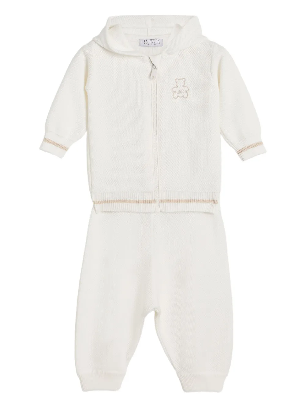 

Брюки с карманами Brunello Cucinelli Kids, белый