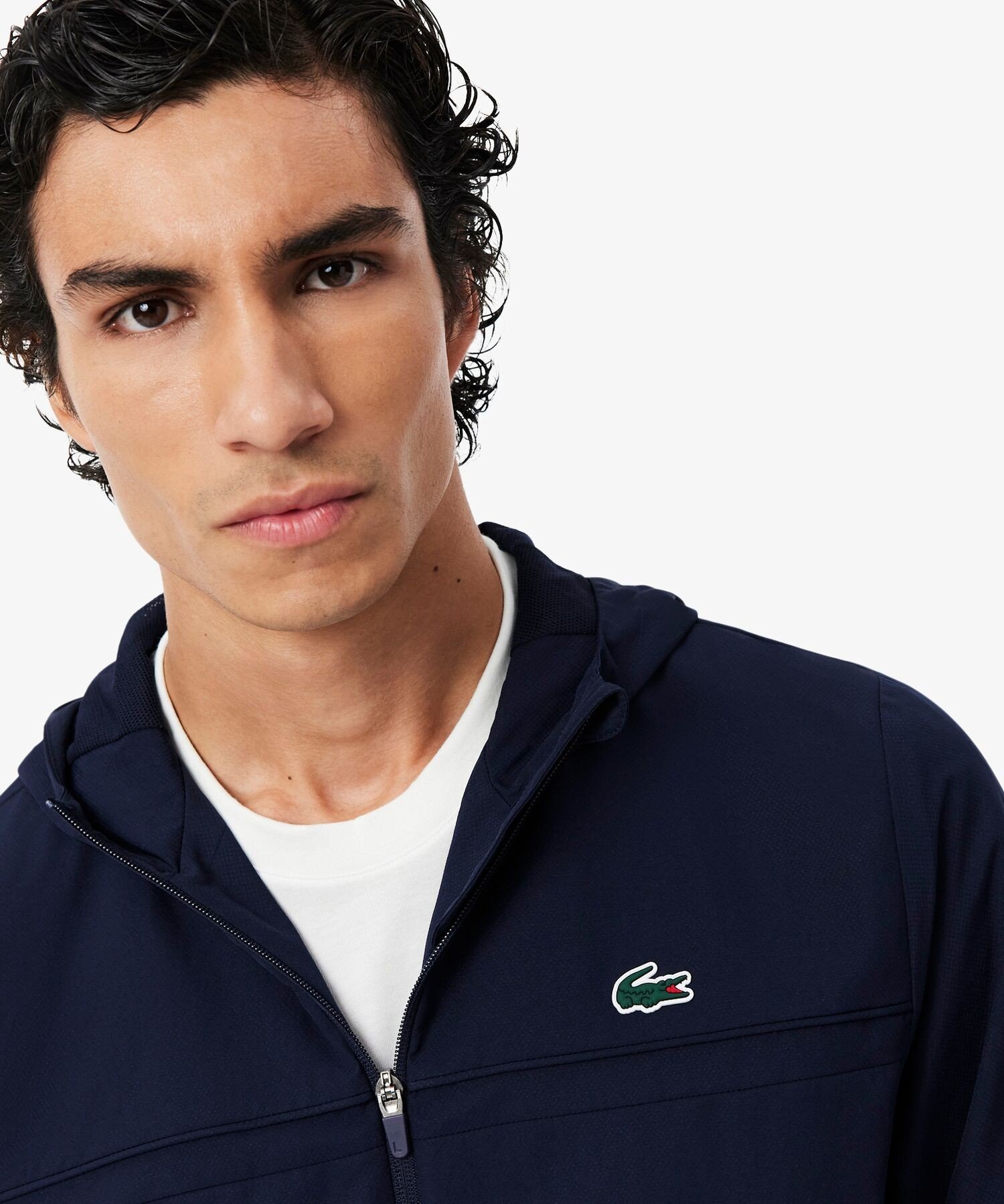 Спортивная куртка Lacoste водоотталкивающая, мужская, черный — фото 2
