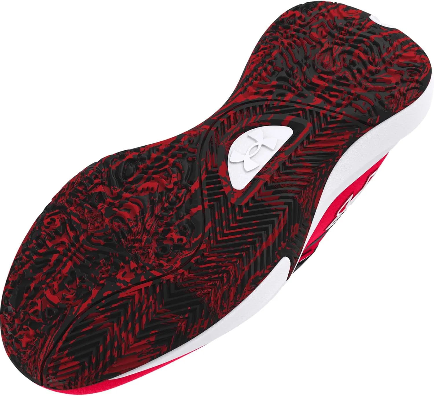 Баскетбольные кроссовки Under Armour GS Lockdown 7 (европейская версия), Red / Black — фото 4