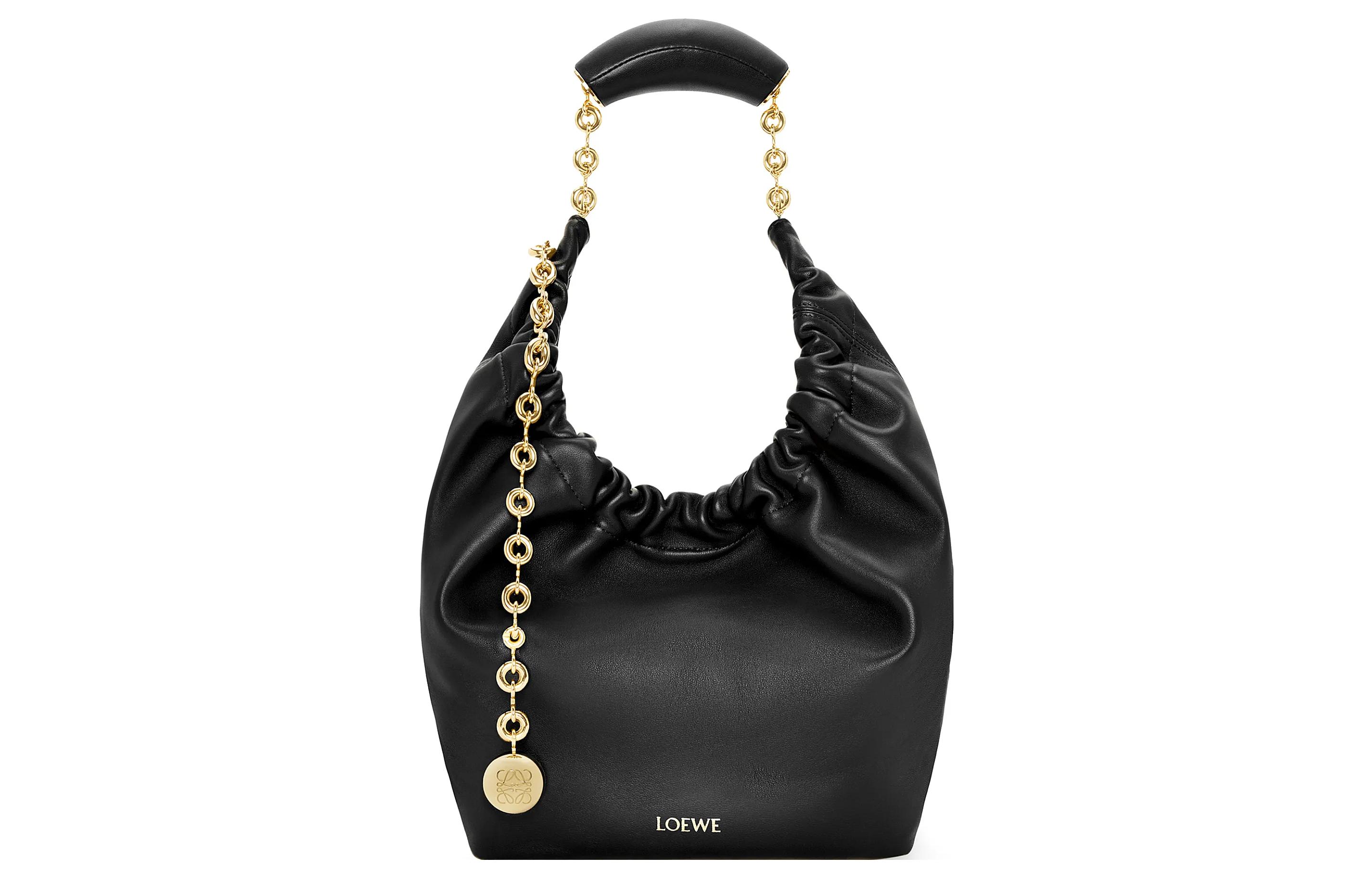 

LOEWE Женская сумка-труба из овчины наппа, черная