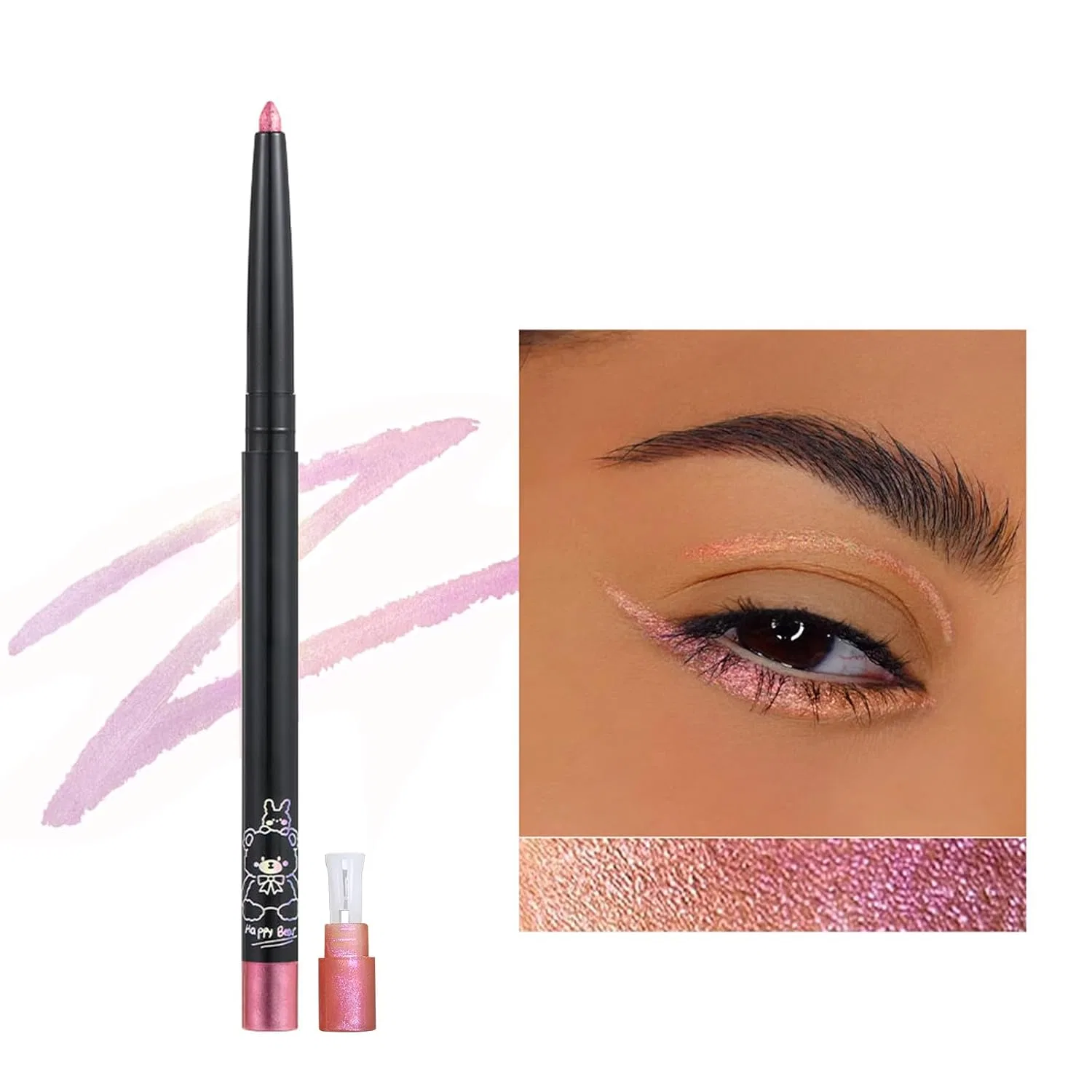 Розовый карандаш-хамелеон для глаз «Chameleon Eyeliner Pen» от Erinde Erinde, #02