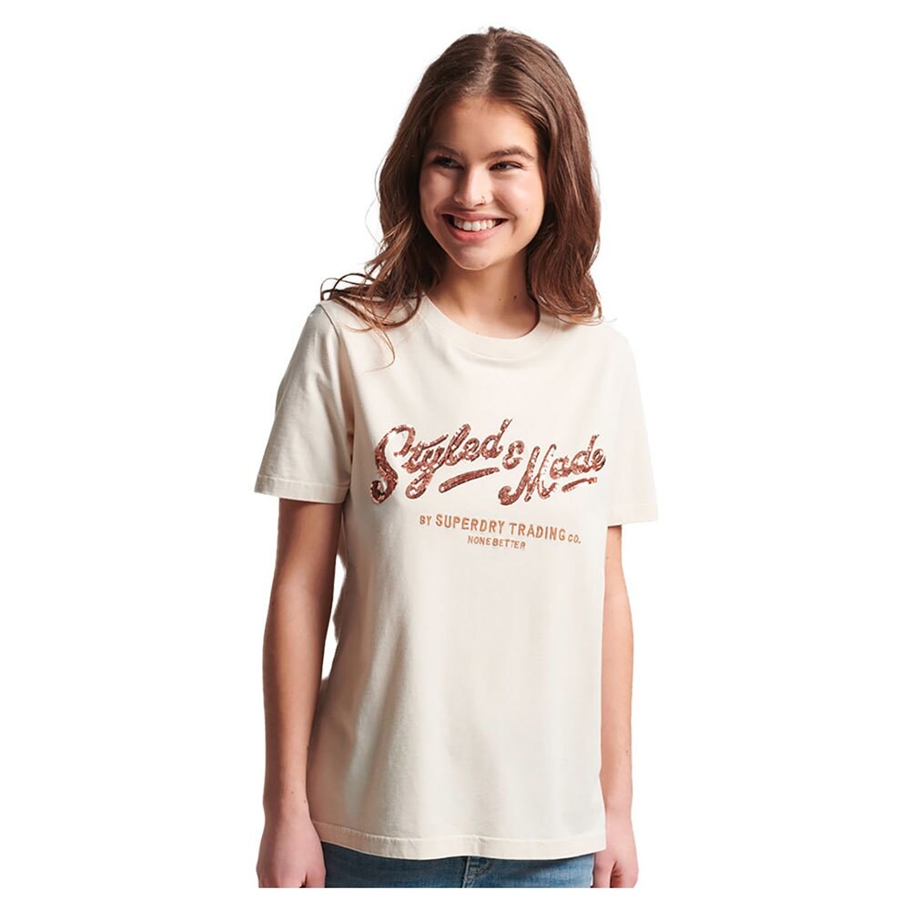 

Футболка Superdry Vintage Script Style Ww, белый