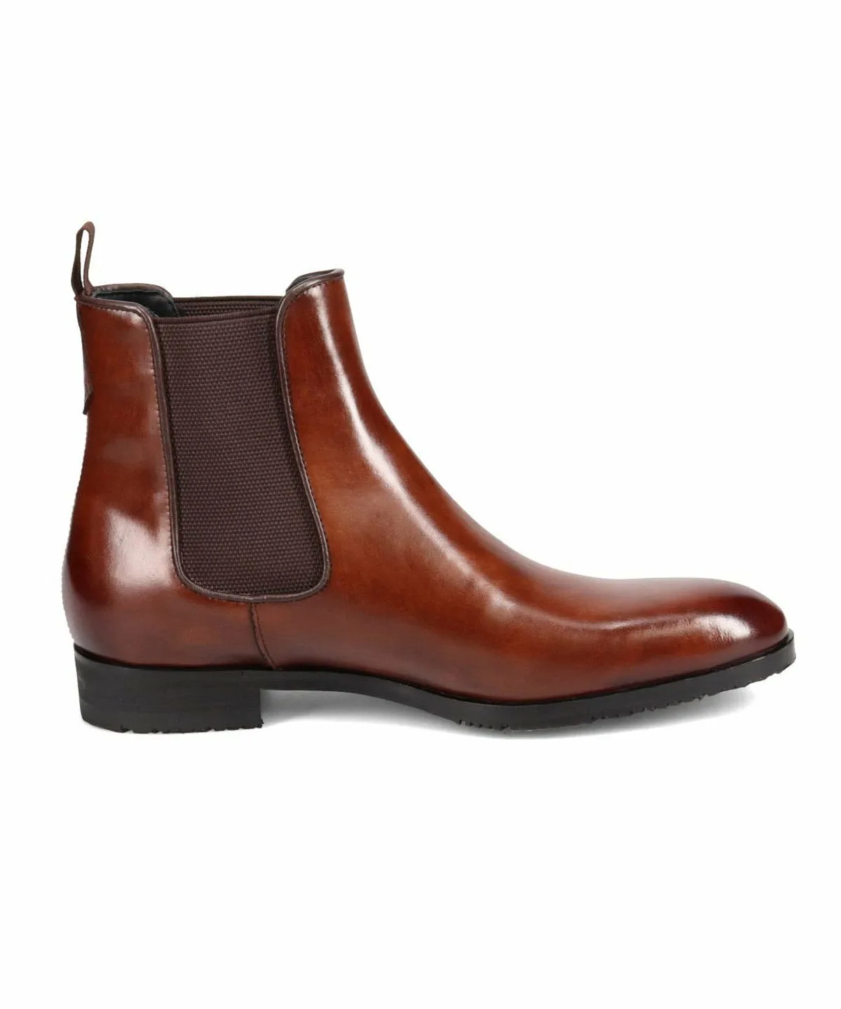 Туфли с боковой вставкой из искусственной кожи. Madras, Dark Brown — фото 4