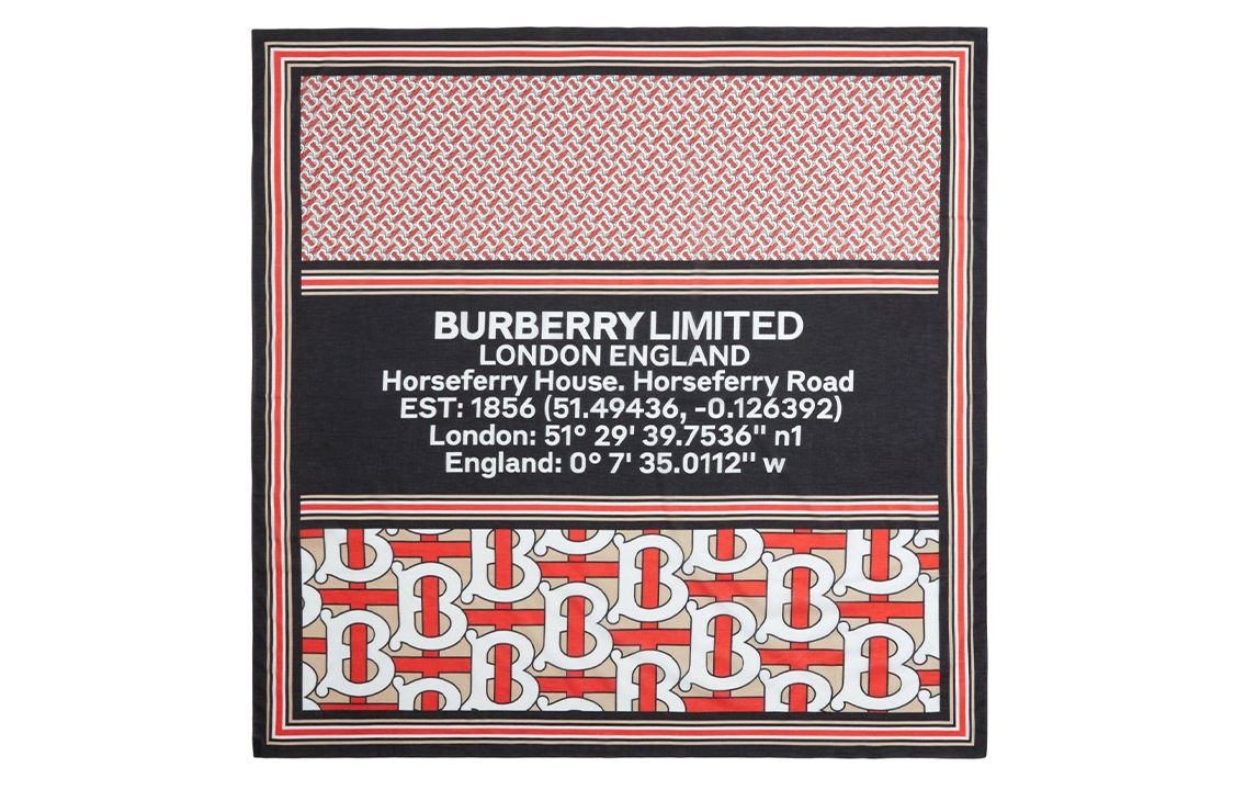

Вязаный шарф унисекс многоцветный Burberry, мультиколор