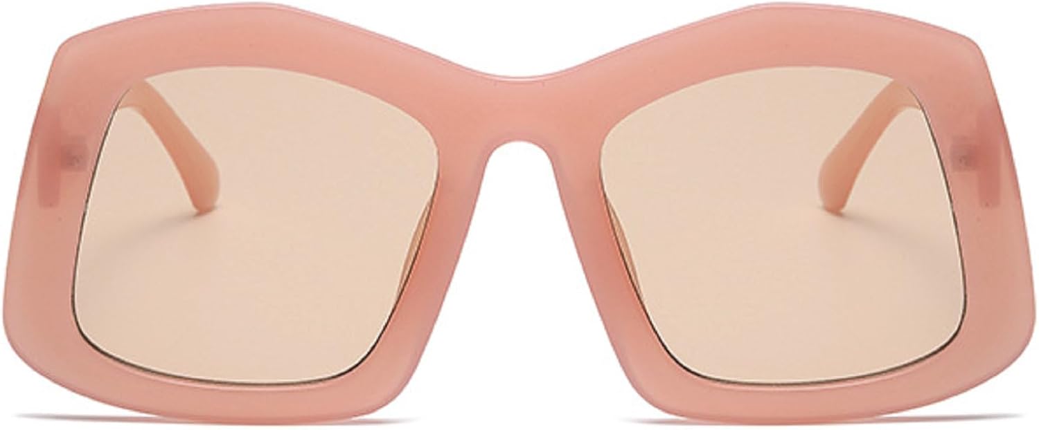 

Уникальные большие квадратные солнцезащитные очки конфетных цветов для женщин, модные солнцезащитные очки с оранжевым градиентом, сексуальные женские очки UV400 mincl, Pink