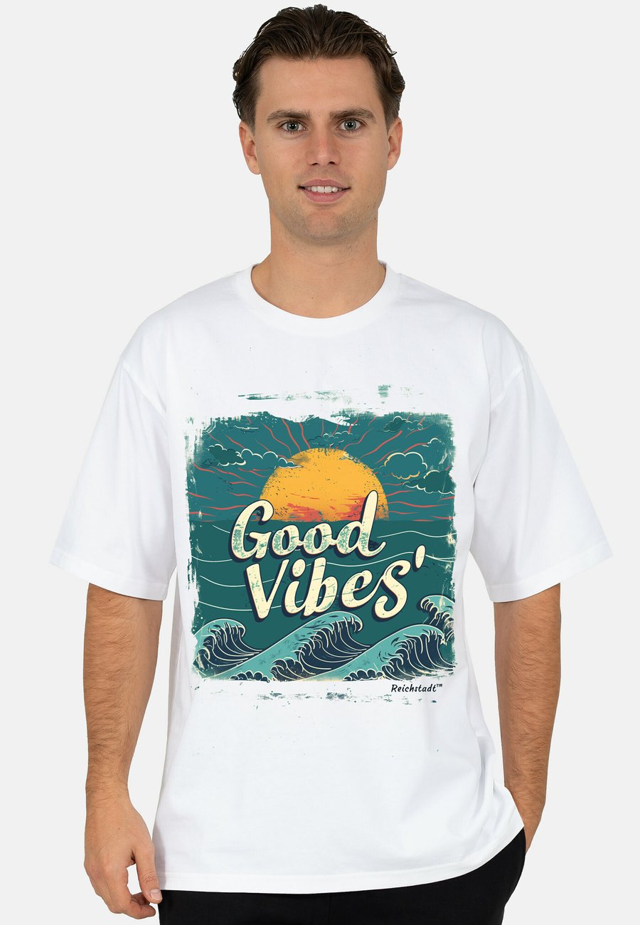 

Футболка Reichstadt Print T-shirt, Sunset Vibes/White, Белый, Футболка Reichstadt Print T-shirt, Sunset Vibes/White