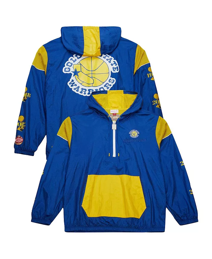 

Мужская и женская ветровка Royal Golden State Warriors Hardwood Classics Team OG 3.0 с полузастежкой-молнией Mitchell & Ness
