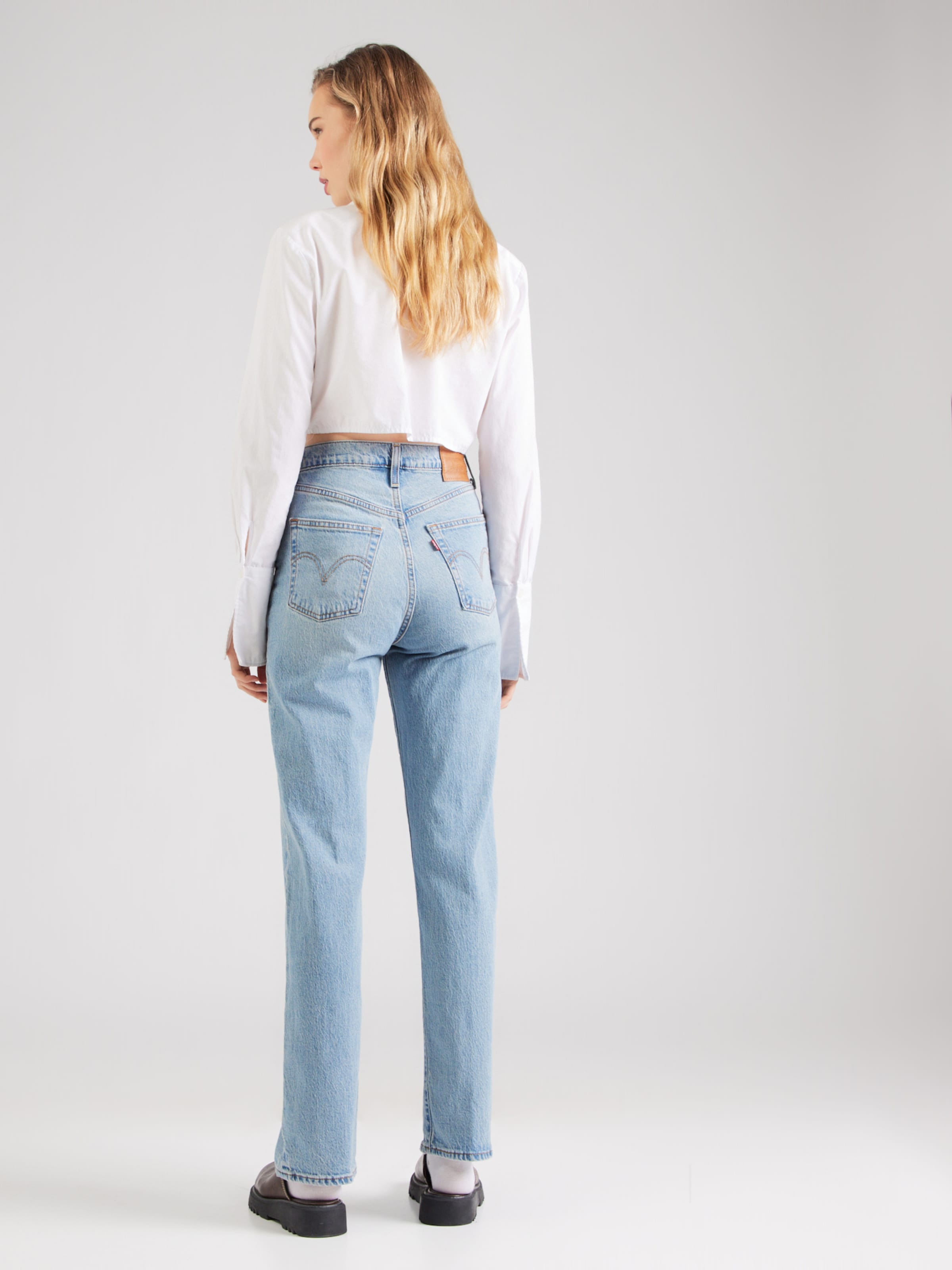 LEVI'S  Джинсы Regular 'Ribcage Full Length' в светло-голубом цвете — фото 4