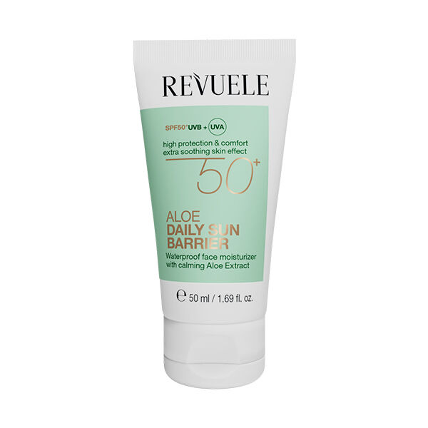 

Крем для лица с spf50+, 50 мл Revuele Aloe daily sun barrier