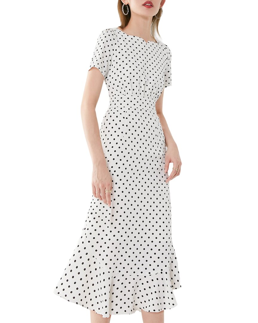 

Платье миди Onebuye, цвет white & black print