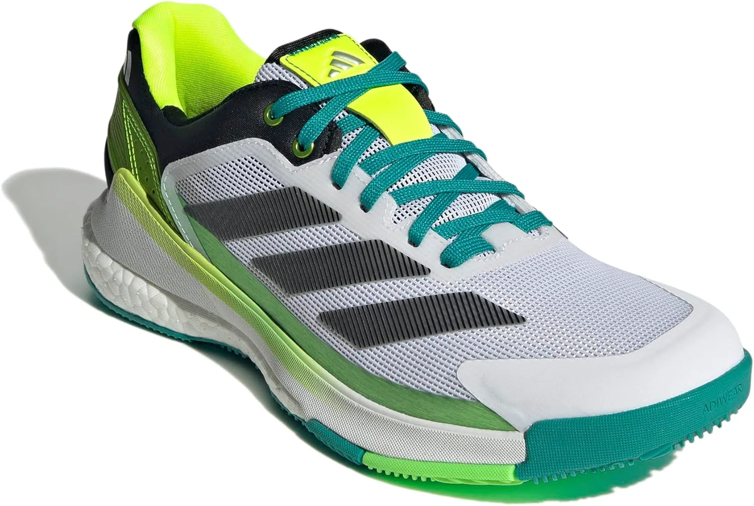 Мужские кроссовки для паддла Adidas Crazyquick Boost - белые, белый/черный