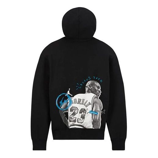 

Худи Air Jordan x Travis Scott x Fragment Hoodie 'Black', черный