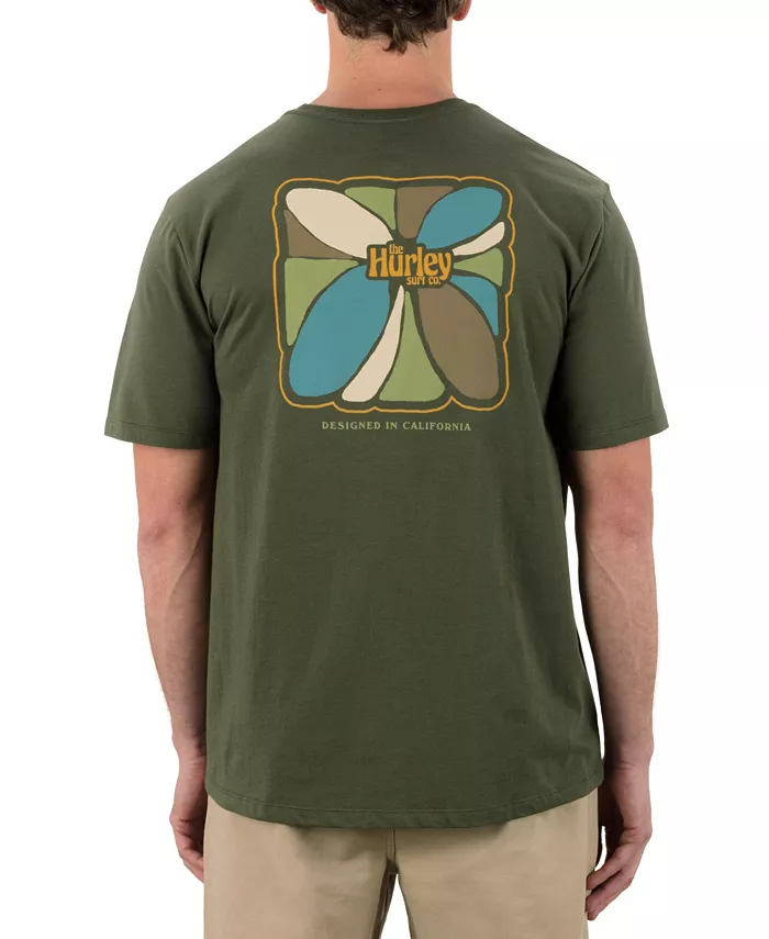 

Мужская футболка с коротким рукавом Visions Hurley, зеленый