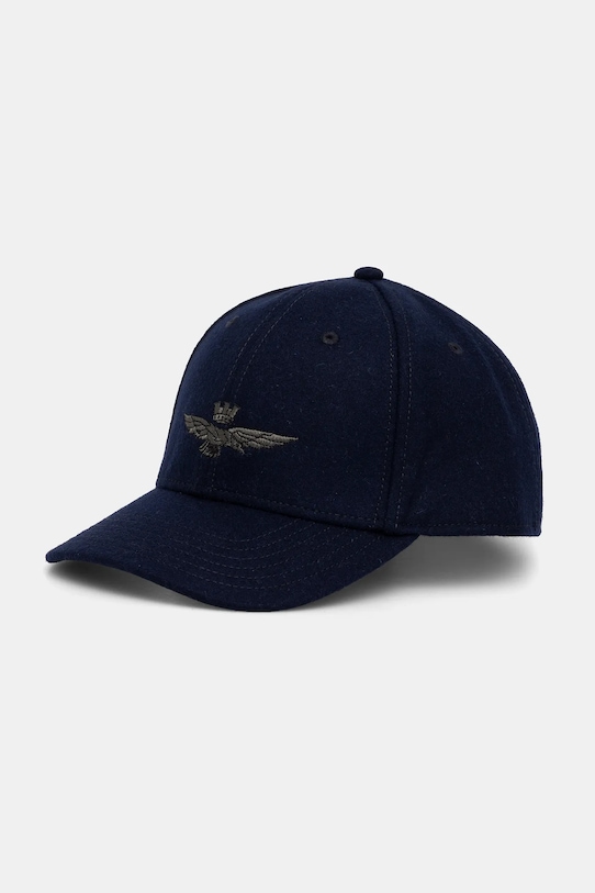 

Бейсболка с козырьком из шерсти Aeronautica Militare, темно-синий