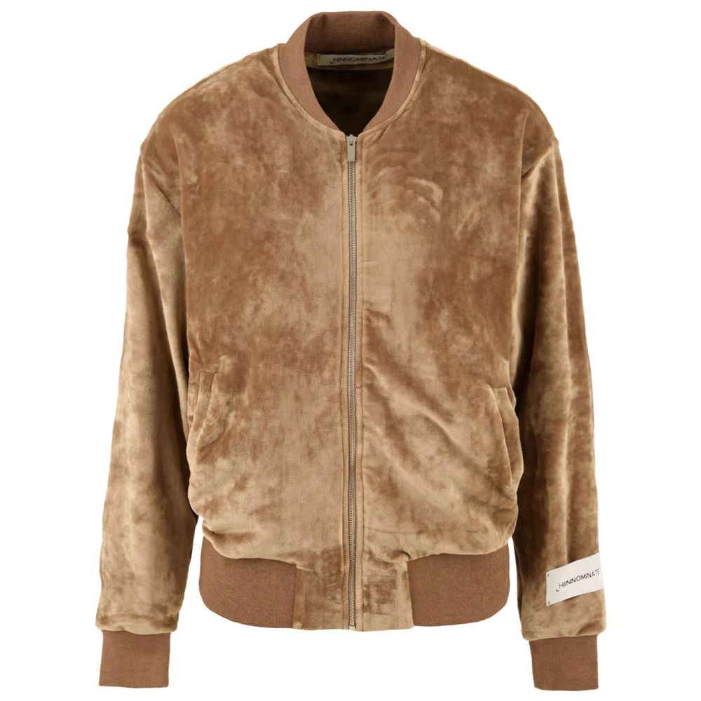 

Спортивная куртка Velvet All-Zip с нашивкой-логотипом HINNOMINATE, коричневый