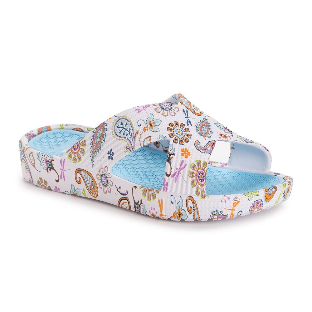 MUK LUKS Женские сандалии для дня спа, цвет Turquoise