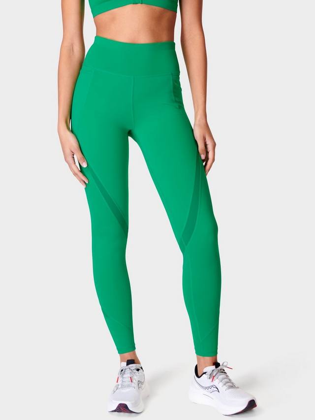 

Спортивные леггинсы power icon Sweaty Betty, цвет Electro Green