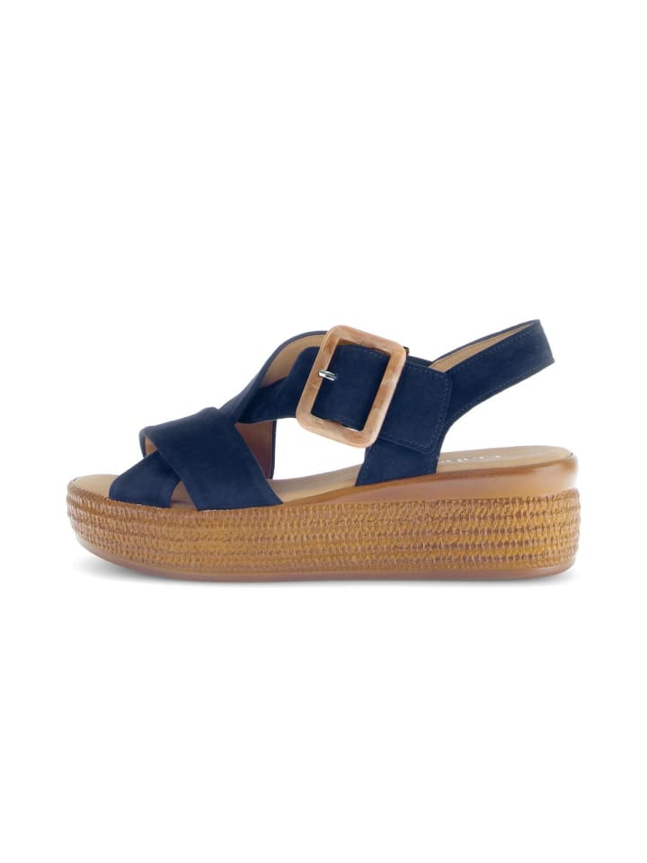 Классические босоножки Gabor Fashion Plateau Sandalen, синий — фото 2