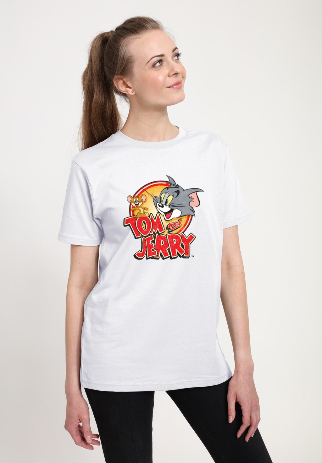 

Футболка с принтом TOM AND JERRY VINTAGE GRAPHIC Henry Tiger, белый