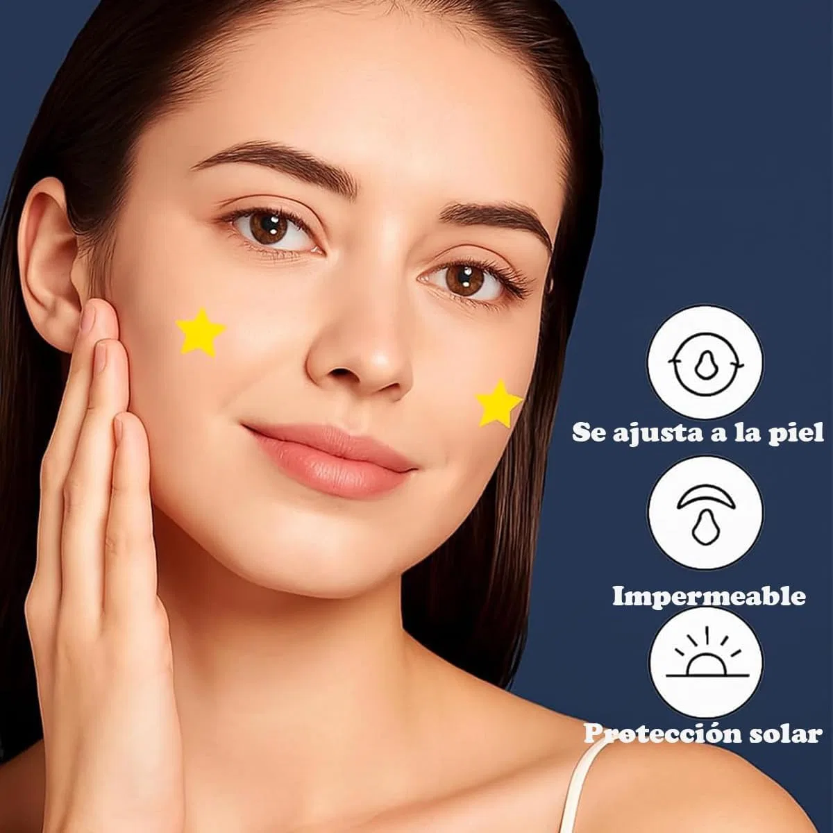 Патчи для лица звездочки 32 шт Hydrocolloid Yellow — фото 4
