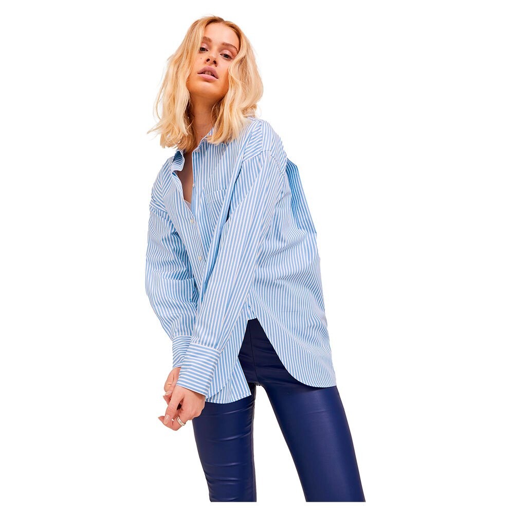 

Рубашка Jack & Jones Jamie Relaxed Poplin, синий
