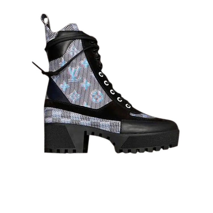 Кроссовки Louis Vuitton Wmns Laureate Platform Monogram LV Pop, черный