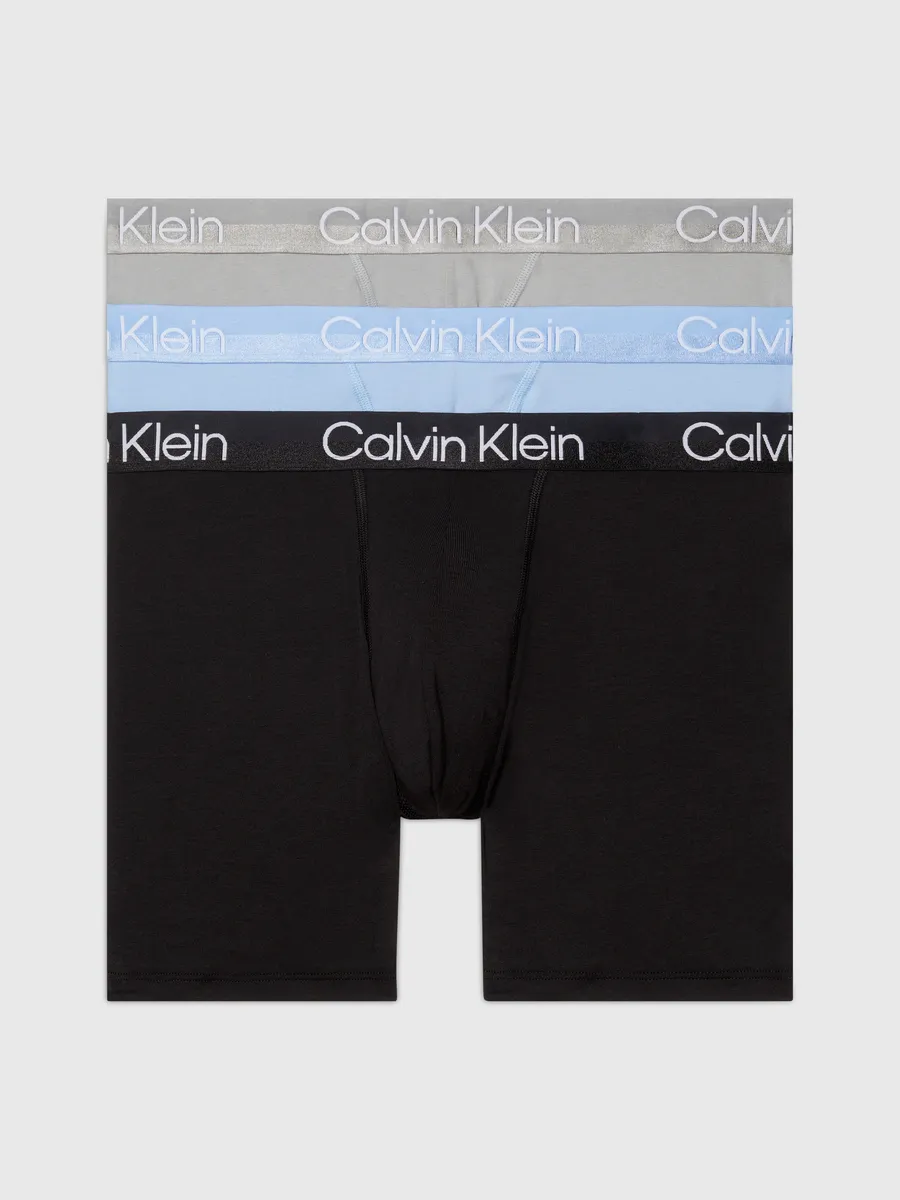 

Calvin Klein Underwear Боксеры (3 шт.), с более длинными штанинами, синий
