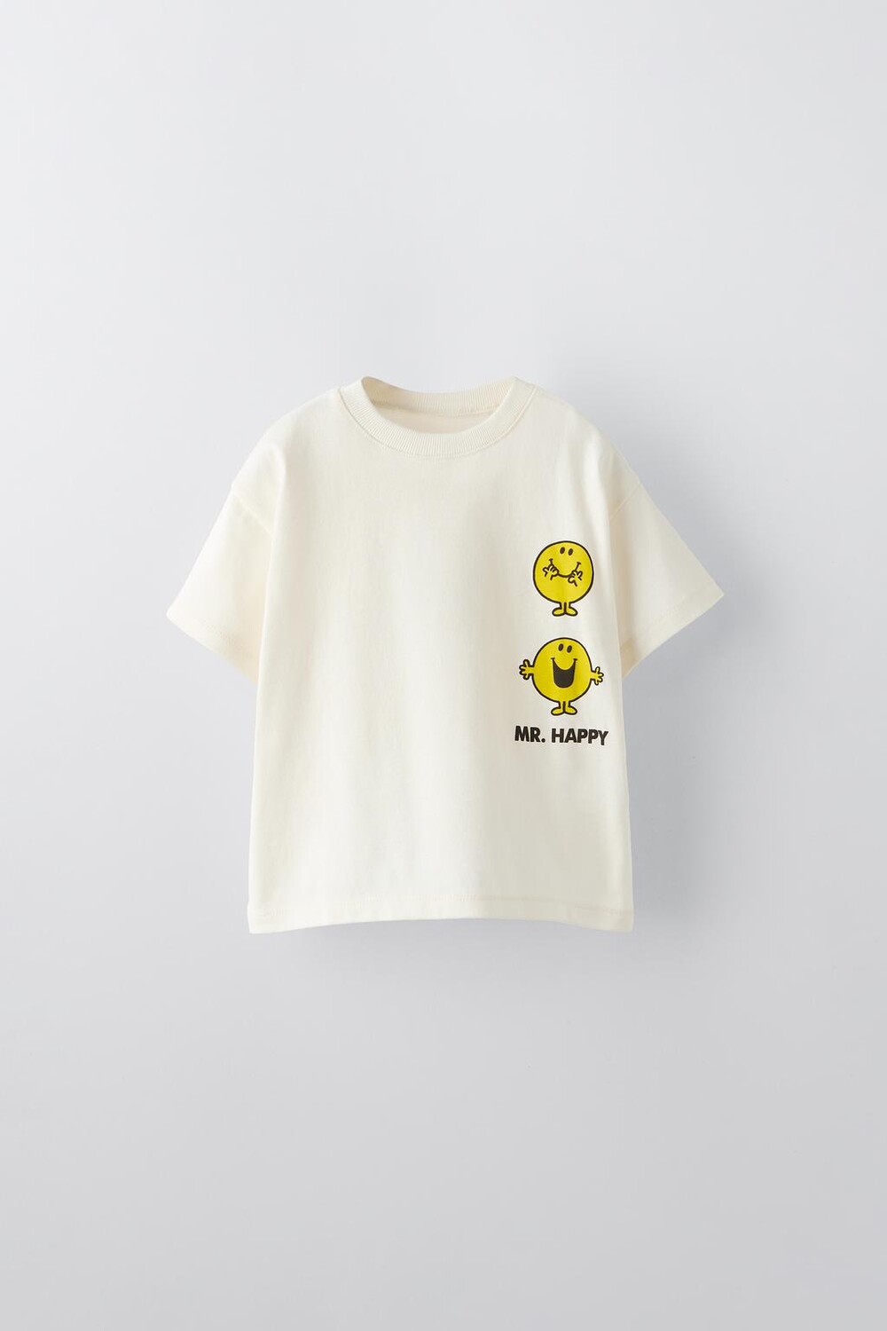 

Футболка mr. men happy little miss ZARA, устрично-белый