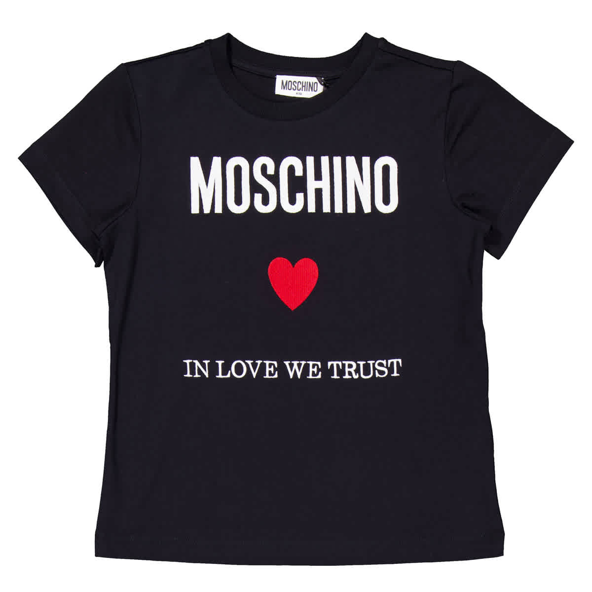 

Moschino Kids In Love We Trust Футболка с принтом, черный