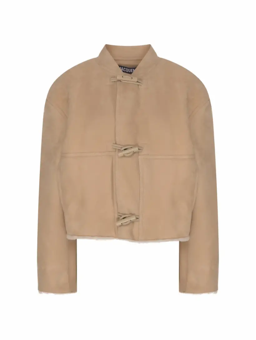 

Замшевый бомбер Telo Jacquemus, бежевый