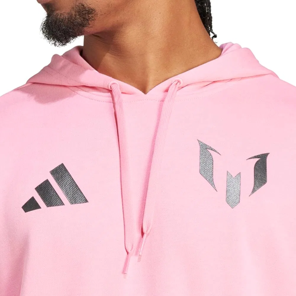 Толстовка Adidas Mens Messi Name & Number Graphic Casual Outerwear Casual - Pink — фото 4