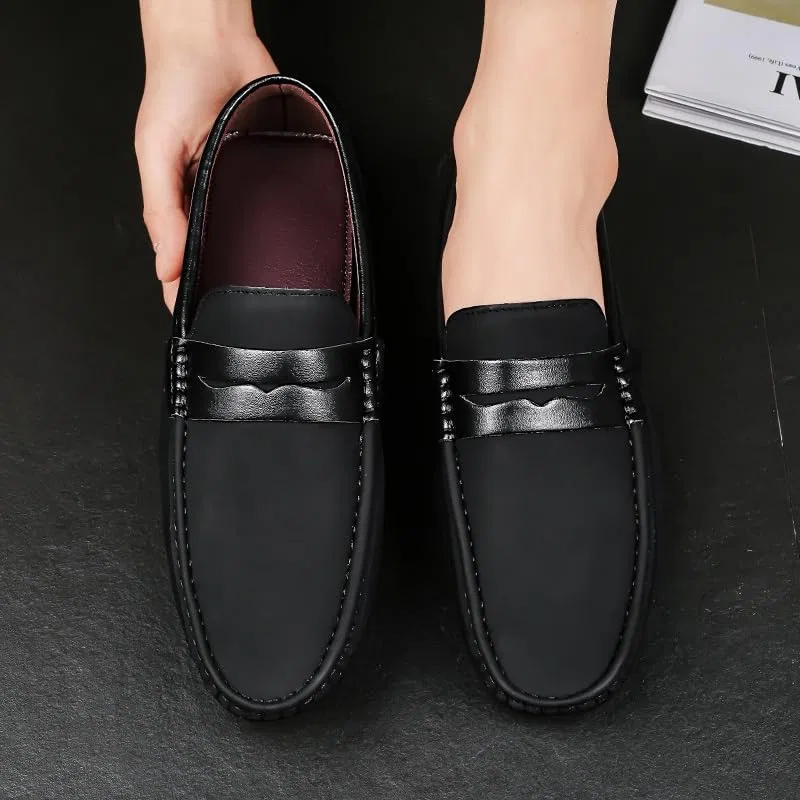 Лоферы мужские из искусственной кожи, модель Penny, черный PUGHGAETZF — фото 2