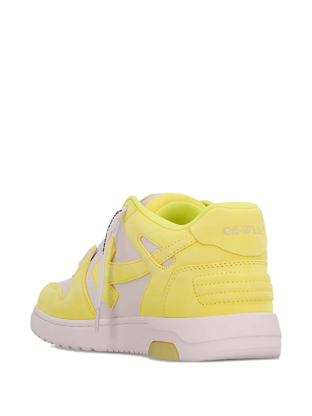 Кроссовки Out Of Office с аппликацией в виде стрелы Off-White, желтый — фото 3