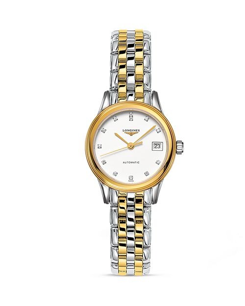 

Флагманские часы, 26 мм Longines, цвет White/Two Tone
