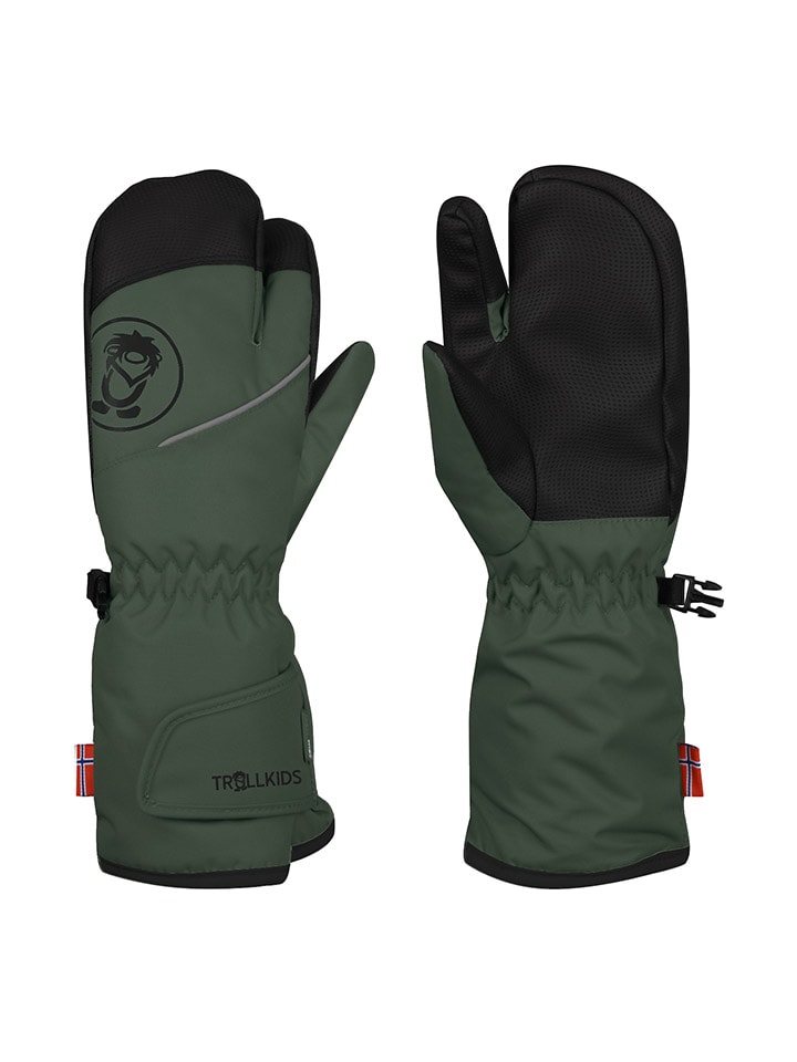 

Trollkids Функциональные варежки "Тролль" цвета хаки