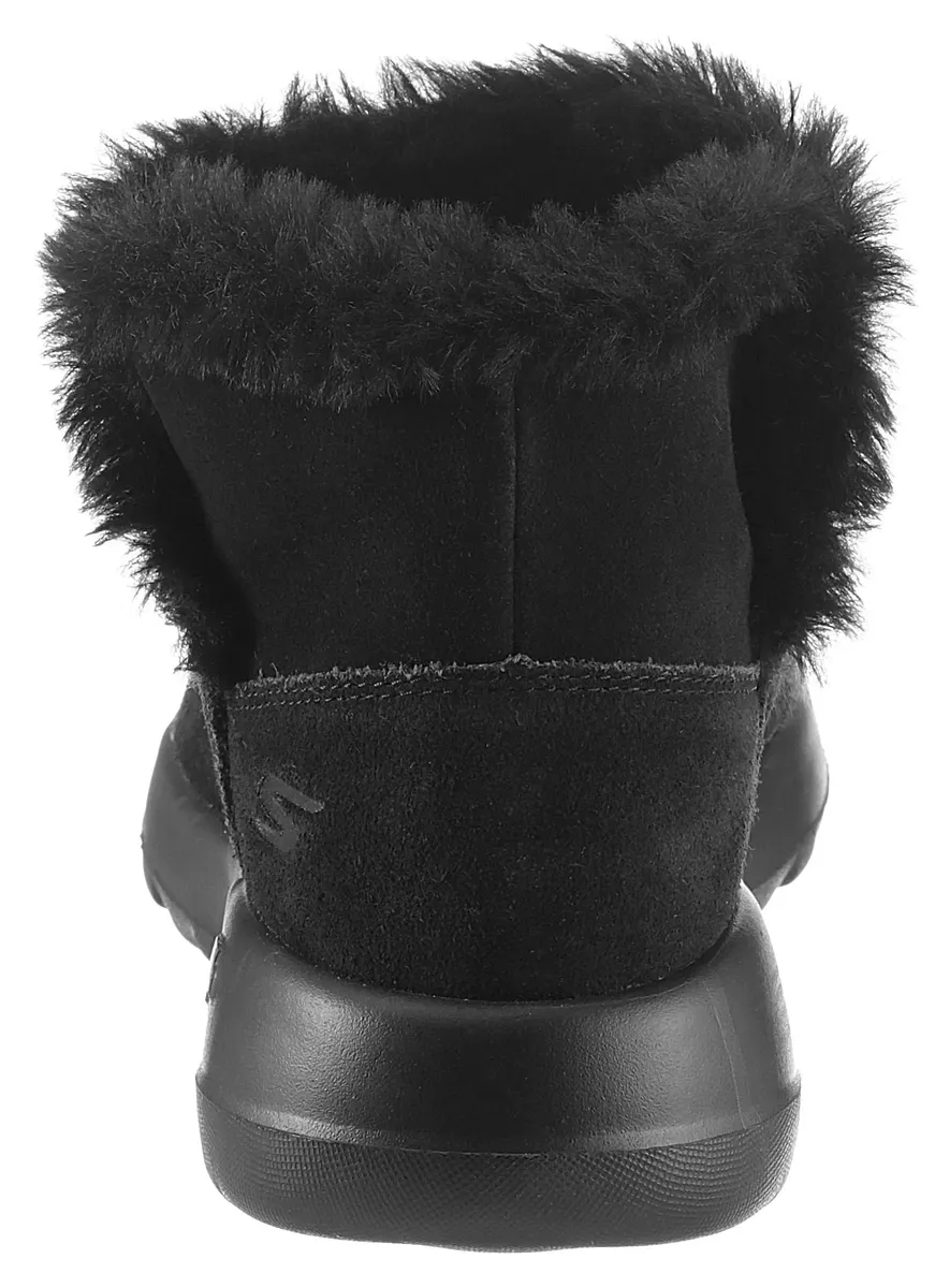 Зимние ботинки Skechers "On the Go Joy - Bundle Up", с отделкой из искусственного меха, черный — фото 2