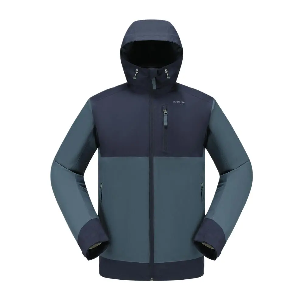 

DECATHLON Куртка SH500 мужская серо-голубая с темно-бирюзовым кирпичным, Gray Blue/Dark Cyan Brick
