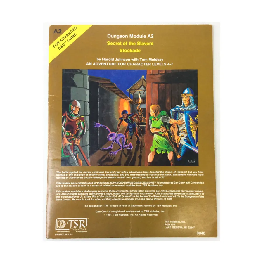 

Модуль Secret of the Slavers Stockade (2nd Printing), Advanced Dungeons & Dragons (1st Edition) - Modules & Adventures - A Series
