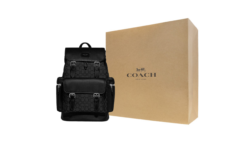 

COACH Сумка-рюкзак из спринт-кожи с текстильной спинкой