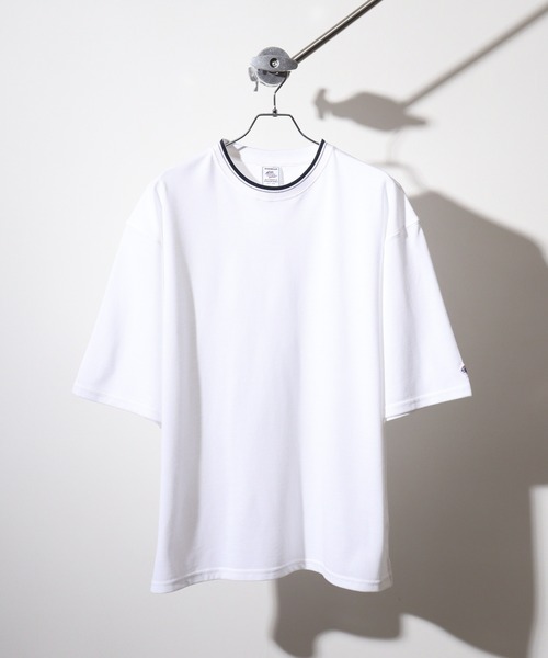 

Футболка с коротким рукавом, рибана, смесовая ткань JEMORGAN, черный