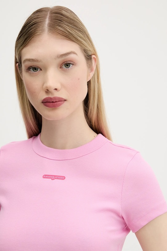 

Футболка Tommy Jeans, розовый