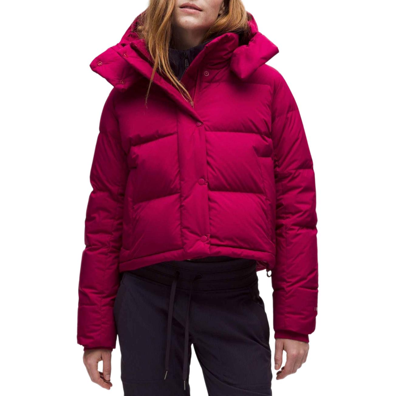 

Пуховик Wunder Puff Series женский Lululemon, berry rum красный/brml