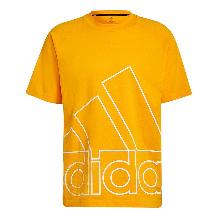 

Футболка adidas Unisex U Big Logo Printing Round-Neck Orange, оранжевый