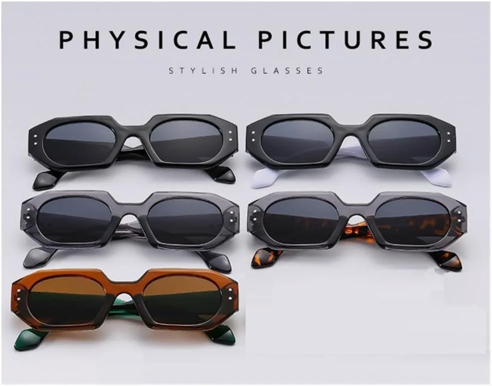 

Маленькие прямоугольные солнцезащитные очки для мужчин и женщин, дорожные солнцезащитные очки в винтажном стиле, ретро, ​​защита от ультрафиолета UV400 MTZJH, Grey